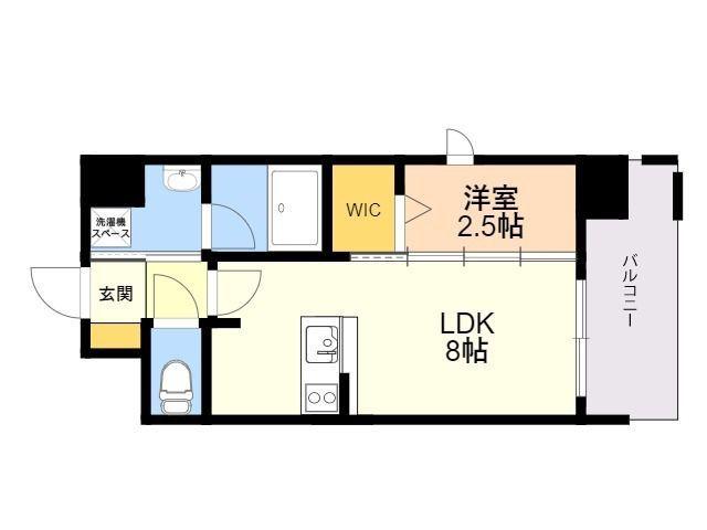 エンクレスト大手門GLOW(1LDK/10階)の間取り写真