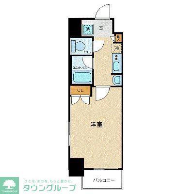 N-FLATS町田(1K/8階)の間取り写真