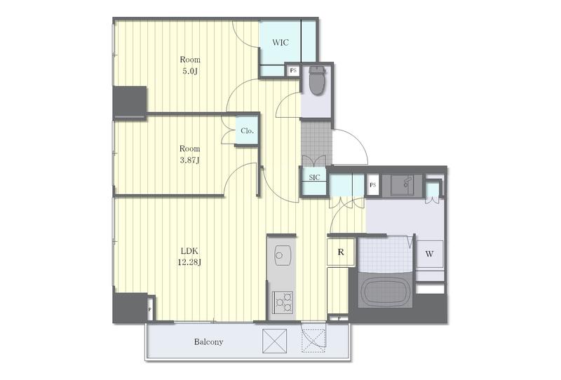 ONE ROOF FLAT MACHIYA(2LDK/3階)の間取り写真