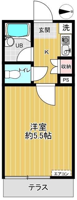 ピア要町(1K/1階)の間取り写真