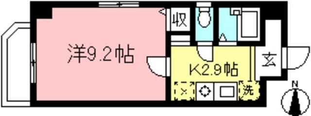 MISTRAL代田(1K/2階)の間取り写真