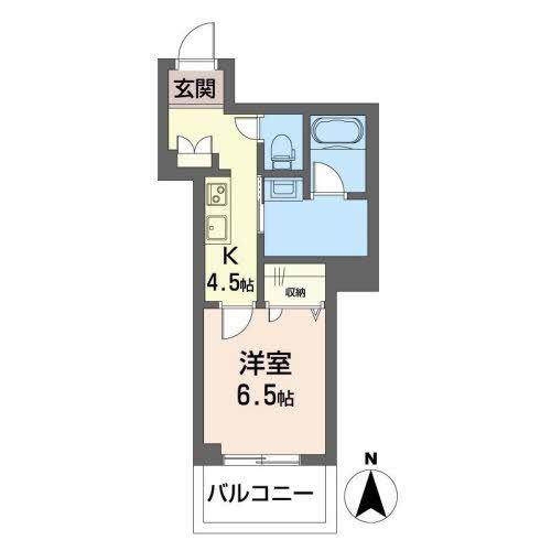 シャーメゾン鹿田本町(1K/3階)の間取り写真