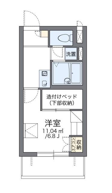 レオパレスルフナ(1K/3階)の間取り写真