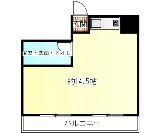 鶯谷永谷マンション(ワンルーム/7階)の間取り写真
