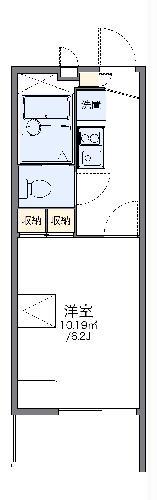 レオパレスキタハラ(1K/3階)の間取り写真