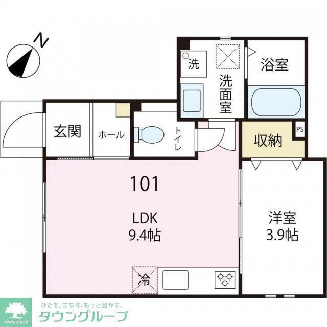 LULU(1LDK/1階)の間取り写真