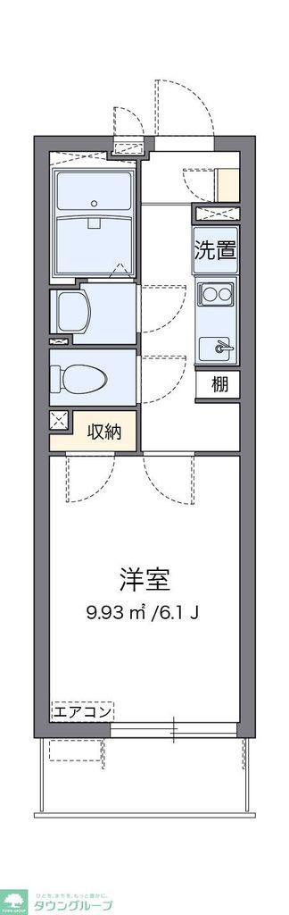 クレイノラ メゾン根岸(1K/1階)の間取り写真