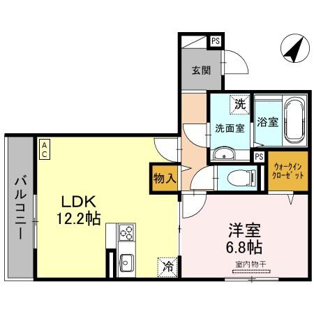 グレイスコート神戸住吉(1LDK/3階)の間取り写真