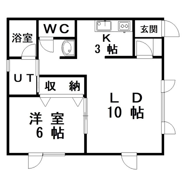 サクセスII(1LDK/2階)の間取り写真
