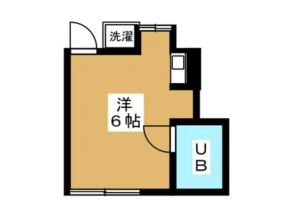 エイブルA(ワンルーム/2階)の間取り写真