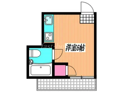 松本ビル(ワンルーム/3階)の間取り写真