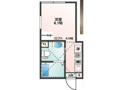 GLANZ野方(ワンルーム/2階)の間取り写真