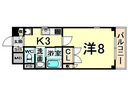 REGALO(1K/4階)の間取り写真