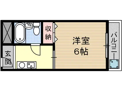 ハイツカメリア(1K/3階)の間取り写真