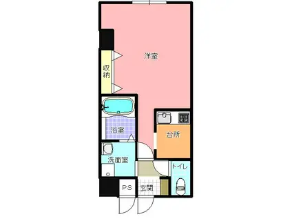 グランラヴィーヌ(1DK/7階)の間取り写真