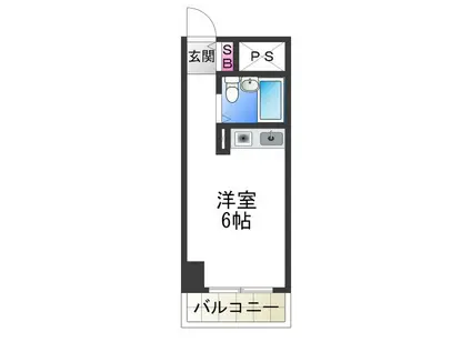 ARKIII(ワンルーム/10階)の間取り写真