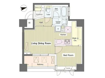 I-SUITEHIGASHINAKANO(1LDK/3階)の間取り写真