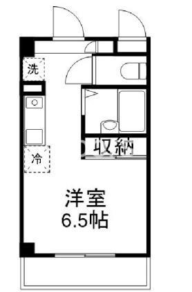 GV備岡(ワンルーム/6階)の間取り写真