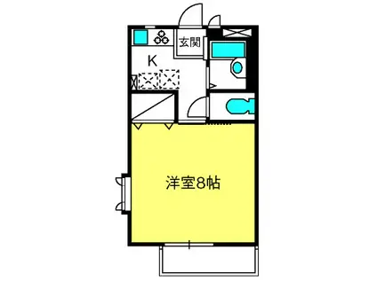 REDEAL大宮(1K/1階)の間取り写真