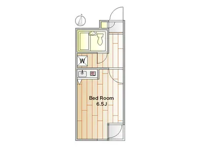 ティアロレジデンス(ワンルーム/2階)の間取り写真