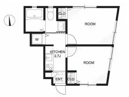 CALLAS STYLE TODOROKI(2K/1階)の間取り写真