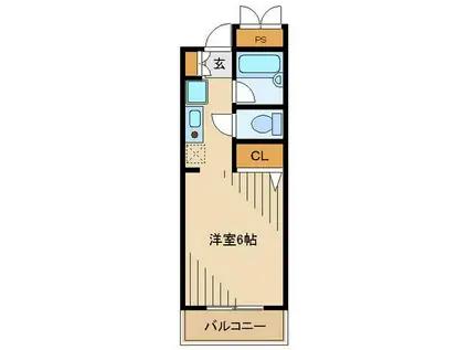 アヴニール(1K/3階)の間取り写真