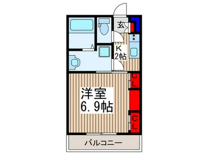 SOLEIL.IV(1K/1階)の間取り写真