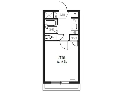 STEP1(1K/3階)の間取り写真