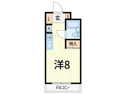 スカイコート金町第3(ワンルーム/3階)の間取り写真