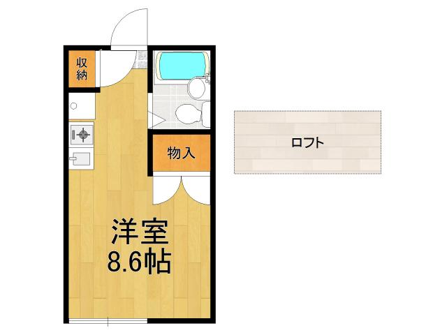 ステラパレス(1K/1階)の間取り写真