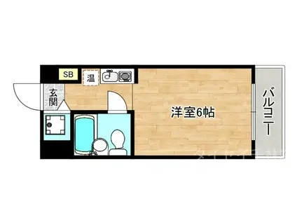 アクティブ城東(ワンルーム/6階)の間取り写真