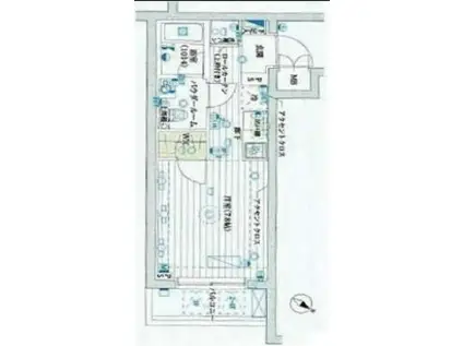 LE-LION下丸子(ワンルーム/4階)の間取り写真