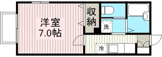 セレ南大塚(1K/1階)の間取り写真