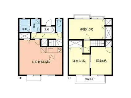 ヴィクトワール92II(3LDK/1階)の間取り写真