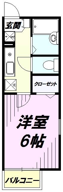サンコーポ(1K/1階)の間取り写真
