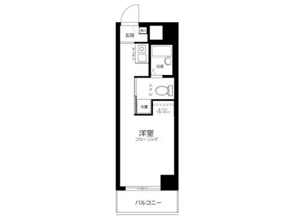 ライオンズマンション板橋中丸町(ワンルーム/2階)の間取り写真