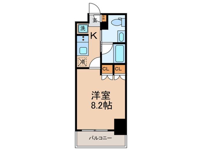 ザ・パークハビオ東長崎(1K/10階)の間取り写真