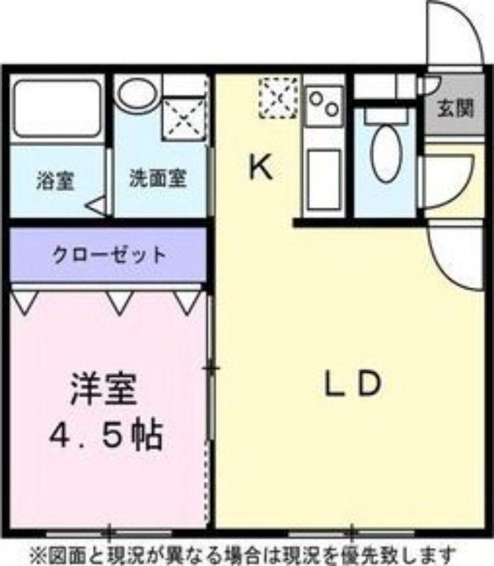 ドリームハウスIII(1LDK/3階)の間取り写真