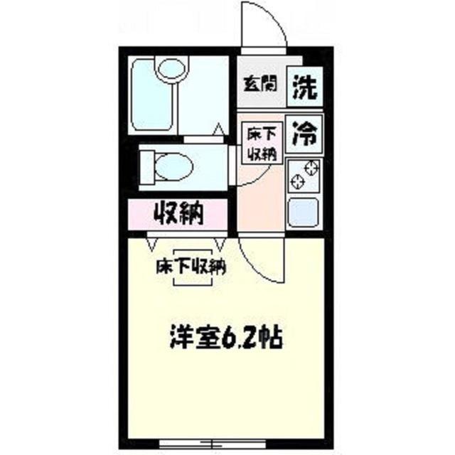 プラナス富岡(1K/1階)の間取り写真