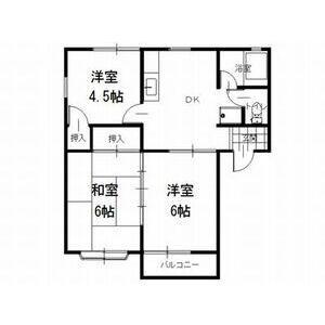 ヒルトップ本郷(3DK/2階)の間取り写真