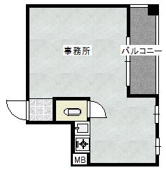 ラピス博多駅東(ワンルーム/1階)の間取り写真