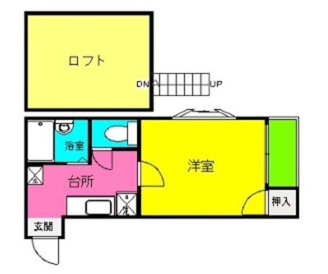シャローム室見(1SK/1階)の間取り写真