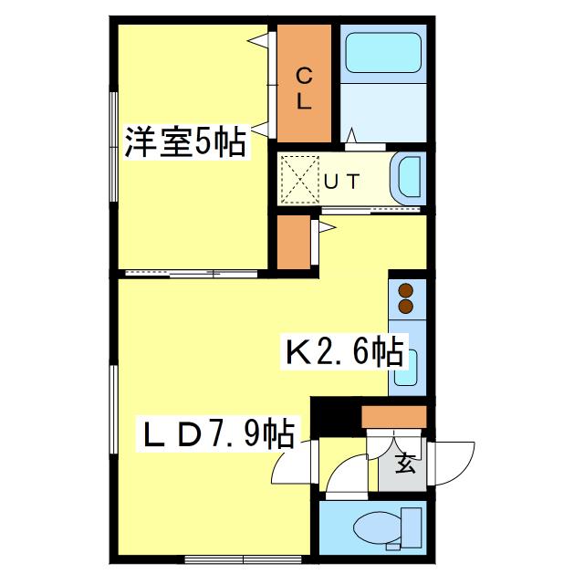 モンレーヴ元町(1LDK/3階)の間取り写真
