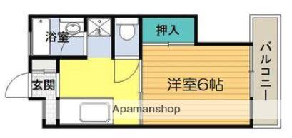 東谷山Nビル(1K/2階)の間取り写真