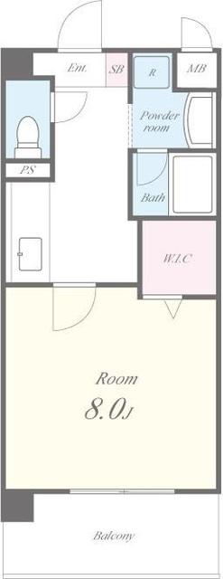 CASA VIVACE(1K/2階)の間取り写真
