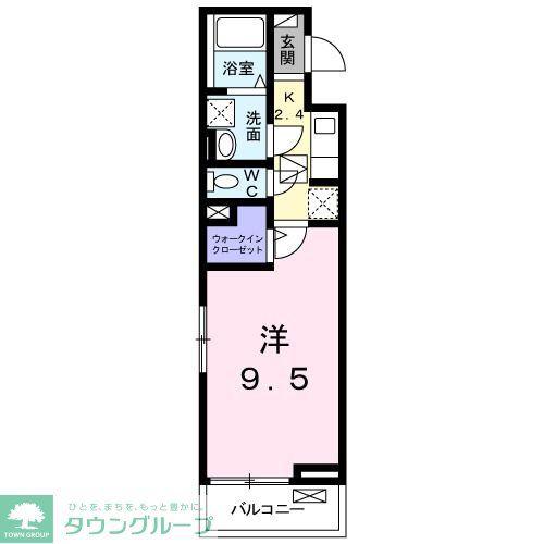 ビビエンダ モデルノ(1K/1階)の間取り写真