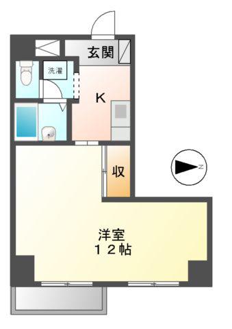 ISM 泉(1K/6階)の間取り写真
