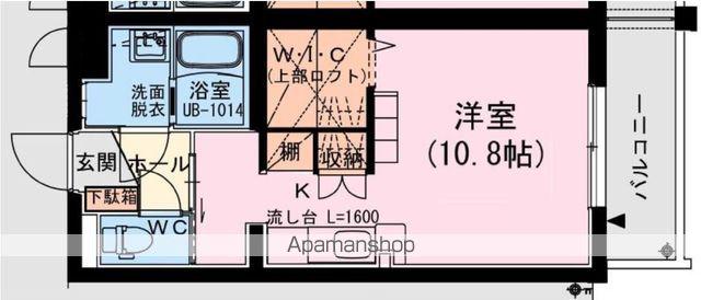 SIERRA (ワンルーム/3階)の間取り写真