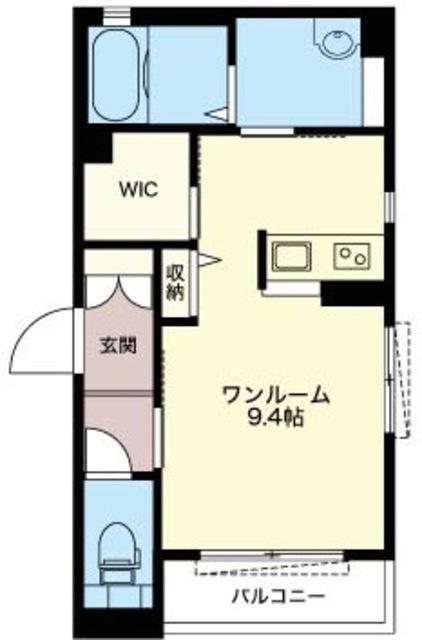 SHAMAISON リラフォート(ワンルーム/1階)の間取り写真