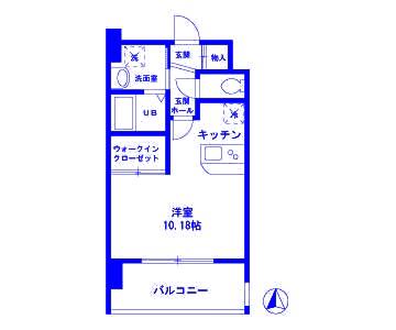 メゾン柳(ワンルーム/8階)の間取り写真